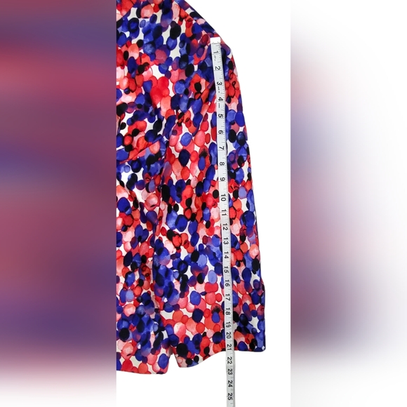 Kasper Blazer Women’s 20W Lined Colorful Open Shell Long Sleeve Good Condition - Picture 6 of 9